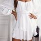 Long Balloon Sleeve Layered Romper