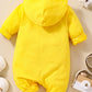 Baby LITTLE BOSS Graphic Hooded Jumpsuit