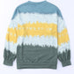 Leopard Tie-Dye Dropped Shoulder Sweatshirt