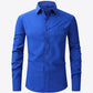 Button-Up Long Sleeve Pocket Collared Shirt