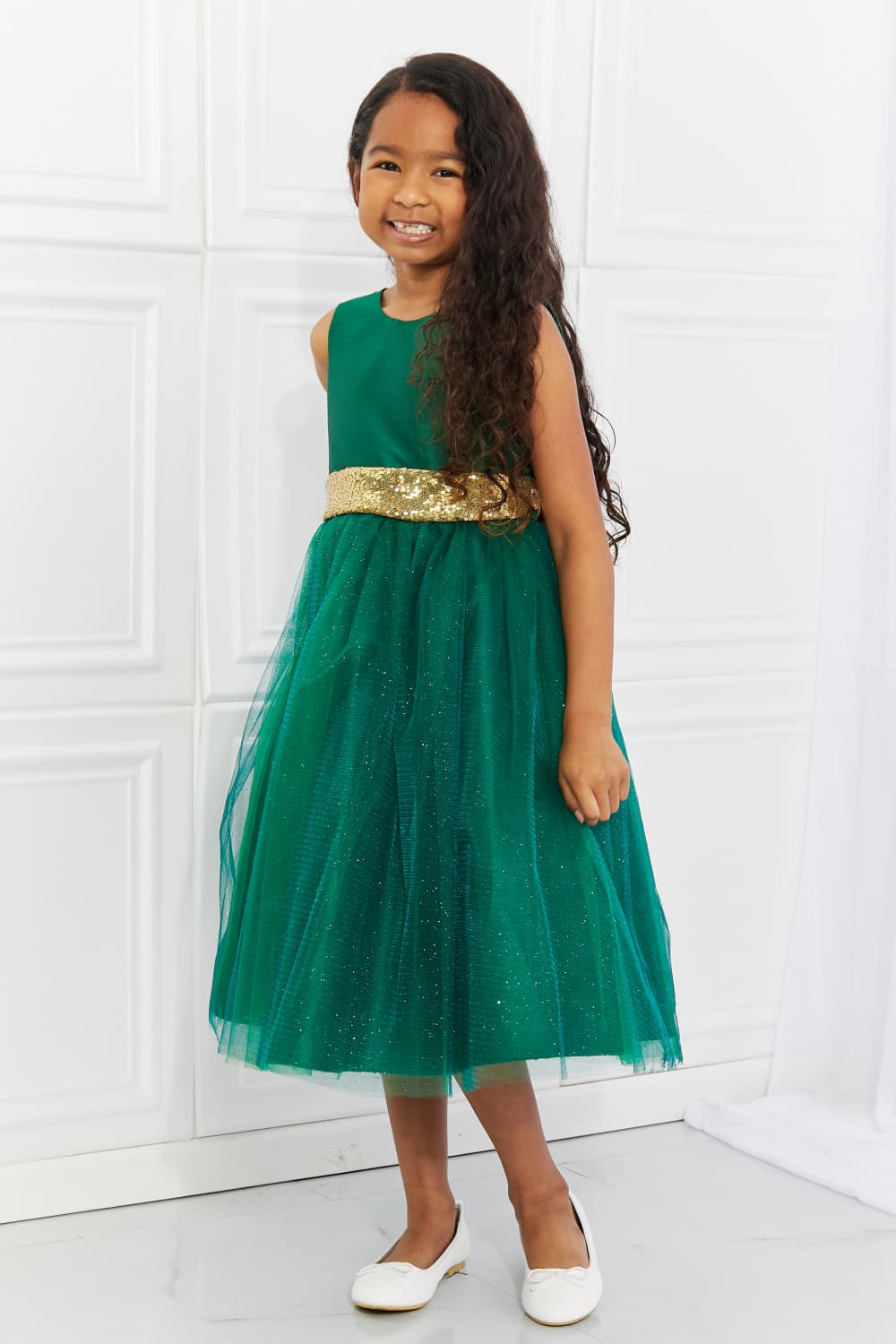 Kid's Dream Little Miss Classy Tutu Dress in Green