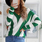 Color Block  Drop Shoulder Sweater