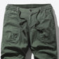 Drawstring Waist Cargo Joggers with Pockets