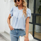 Petal Sleeve V-Neck Top