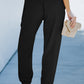 Wide Waistband Pocketed Joggers