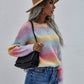 Gradient Stripes Rib-Knit Sweater