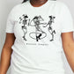 Simply Love Full Size FOREVER COWGIRL Dancing Skeleton Graphic Cotton Tee
