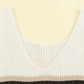 Color Block V-Neck Rib-Knit Tank