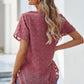 Swiss Dot Round Neck Blouse