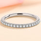 Curious Time 925 Sterling Silver Moissanite Ring