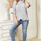 Ninexis Full Size Raglan Sleeve Ruffled Hoodie with Pocket