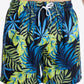 Botanical Print Tied Shorts with Pockets