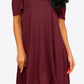 Cold-Shoulder Round Neck A-Line Dress