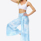 Floral Tie-Waist Tiered Culottes