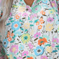 Floral Layered Flutter Sleeve Blouse