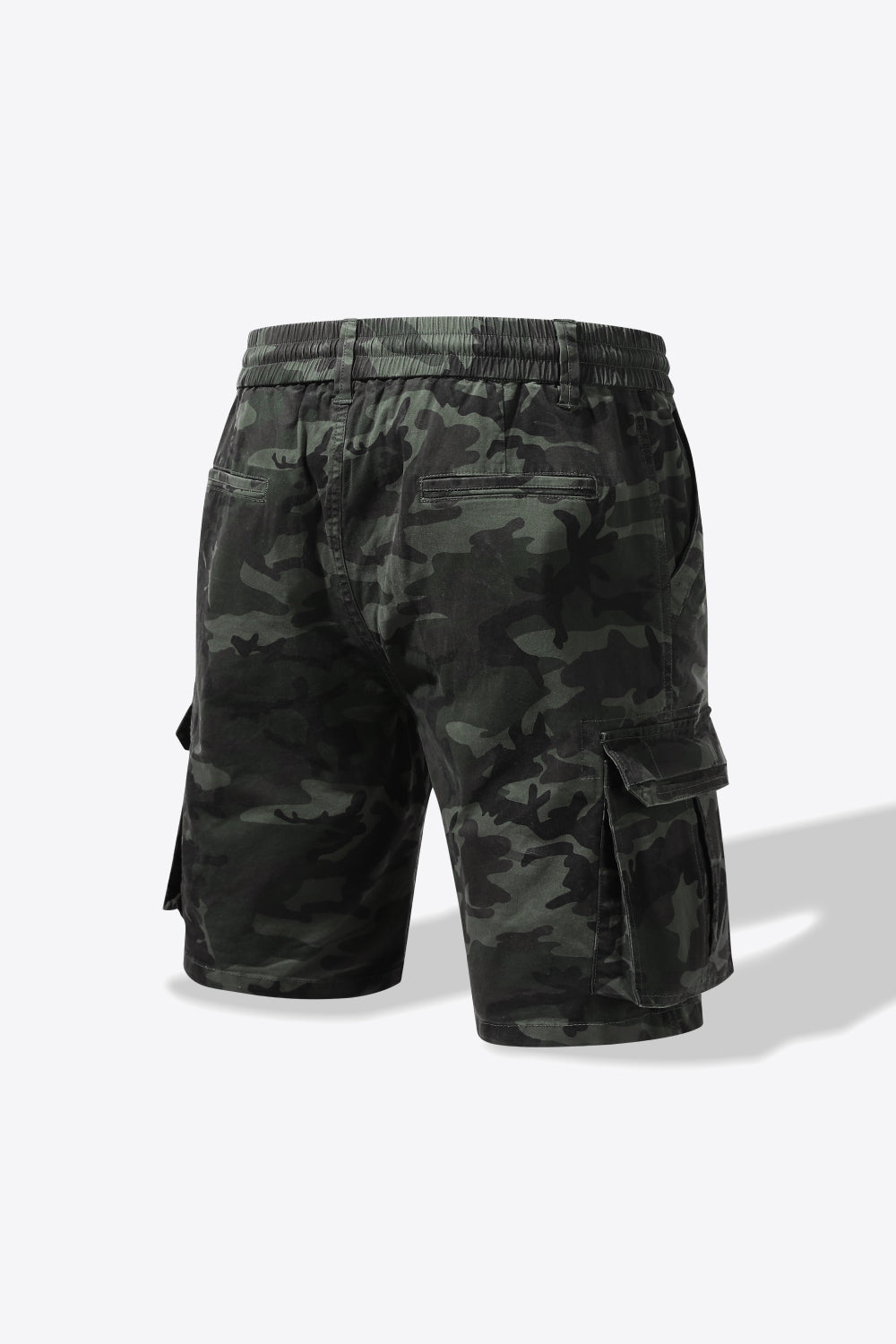 Camouflage Drawstring Waist Cargo Shorts