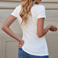 Buttoned Short Sleeve Tee Shirt