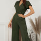 Flutter Sleeve Surplice Jumpsuit
