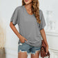 V-Neck Side Ruched Tee