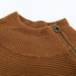 Zip Detail Raglan Sleeve Tunic Sweater