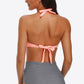 Tie Back Halter Neck One-Piece Swimsuit