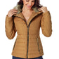 Faux Fur Trim Puffer Jacket