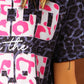 Slogan Graphic Leopard Tee
