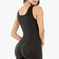 Full Size Zipper Detail Lace Trim Shapewear