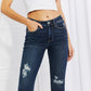 Judy Blue Full Size Gina Destroyed Hem Crop Straight
