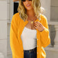 Button-Up Round Neck Cardigan