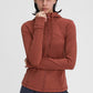 Zip Up Drawstring Detail Hooded Sports Jacket