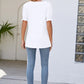 Flounce Sleeve V-Neck Tee
