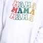 MAMA Graphic Round Neck Drop Shoulder Sweatshirt