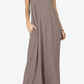 Floral Spaghetti Strap Maxi Dress with Pockets