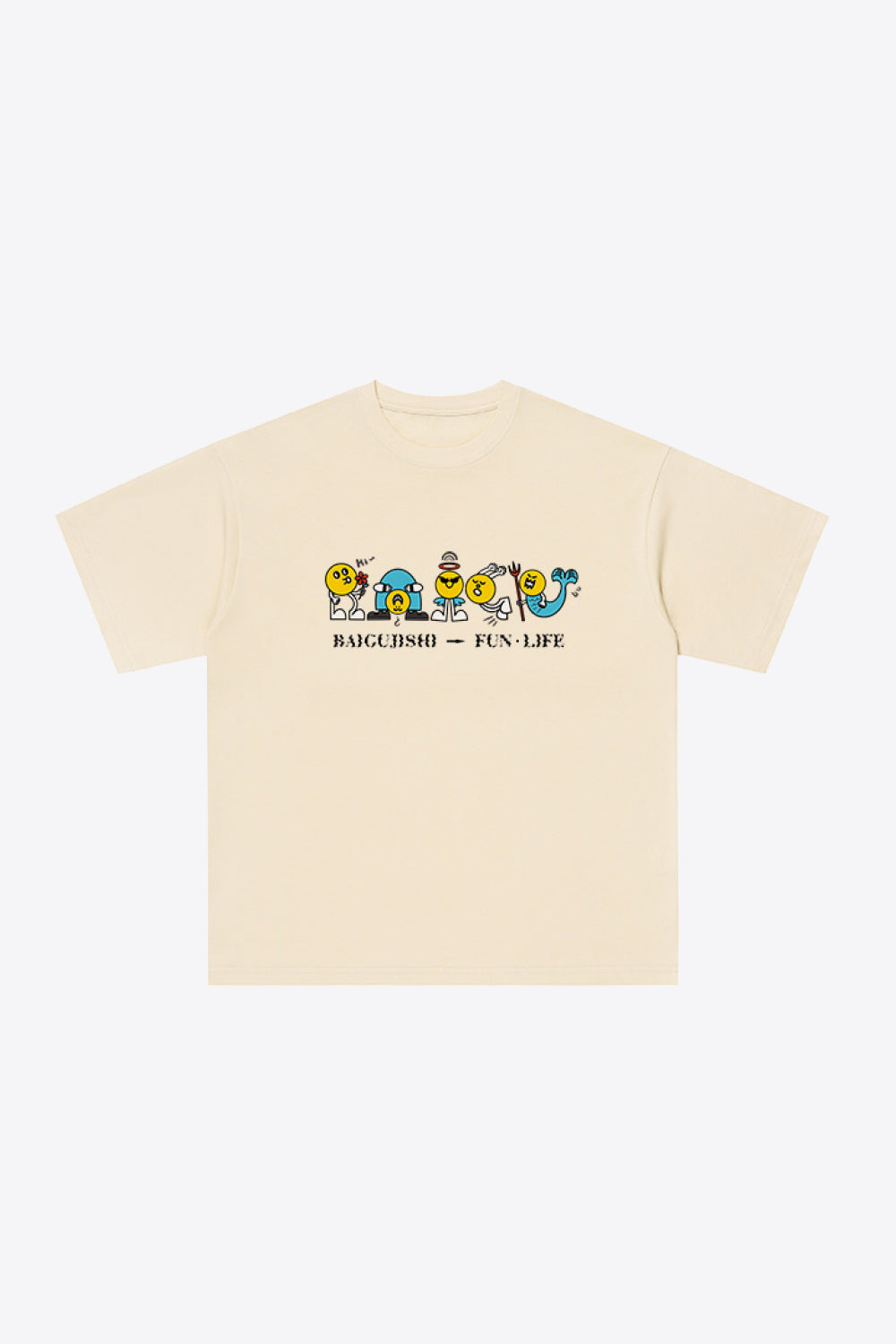 Graphic Dropped Shoulder Cotton Tee