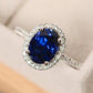2 Carat Moissanite Pigeon Egg Ring