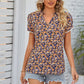 Floral Notched Neck Blouse