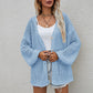 Openwork V-Neck Dropped Shoulder Cardigan
