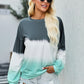 Tie-Dye Drop Shoulder Round Neck Sweatshirt