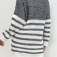 Striped Turtleneck Sweater Dress