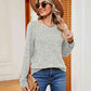 Heathered Round Neck Top
