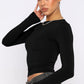 Round Neck Long-Sleeve Top