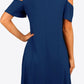 Cold-Shoulder Round Neck A-Line Dress