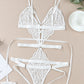 Strappy Teddy Lingerie with Wrist Bands
