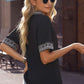 Embroidered V-Neck Top