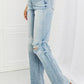 Judy Blue Natalie Full Size Distressed Straight Leg Jeans