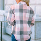 Plaid Brushed Button-Up Shacket