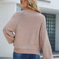 Raglan Sleeve Ribbed Trim Sweater