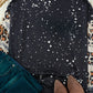 Letter Graphic Leopard Drop Shoulder Sweatshirt