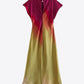 Gradient Round Neck Midi Dress